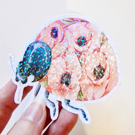 Stickers holographique Coccinelle