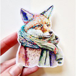 Stickers holographique Mr fox