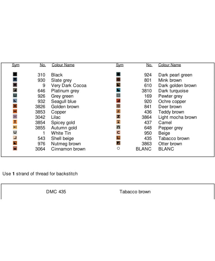 Grille point de croix :  Papillon de nuit