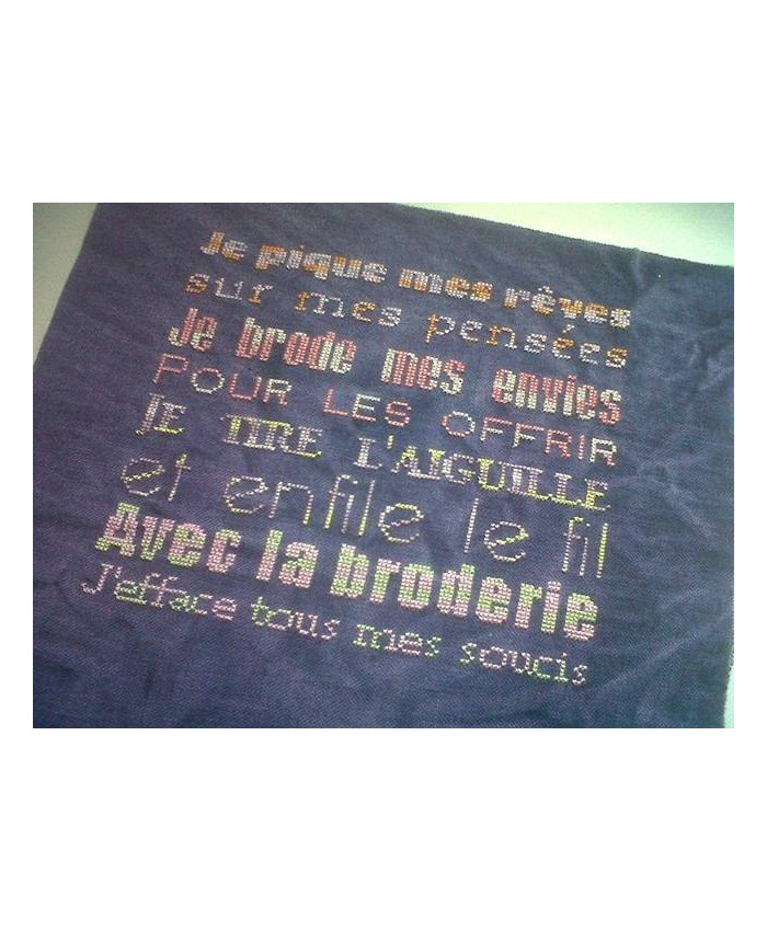 Grille point de croix :  poème d'une brodeuse