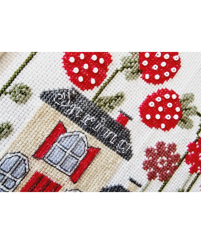 Grille point de croix : Spring house PDF