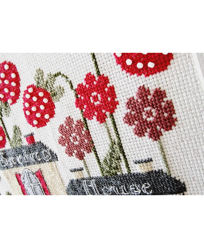 Grille point de croix : Spring house PDF