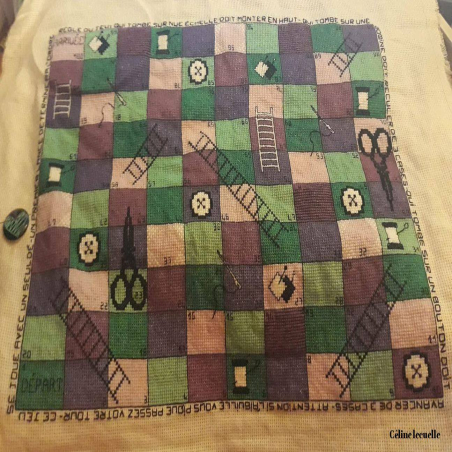 Grille point de croix : Jeu du serpent spécial brodeuse PDF
