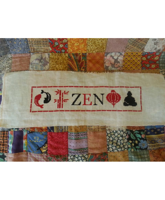 Grille point de croix : Zen