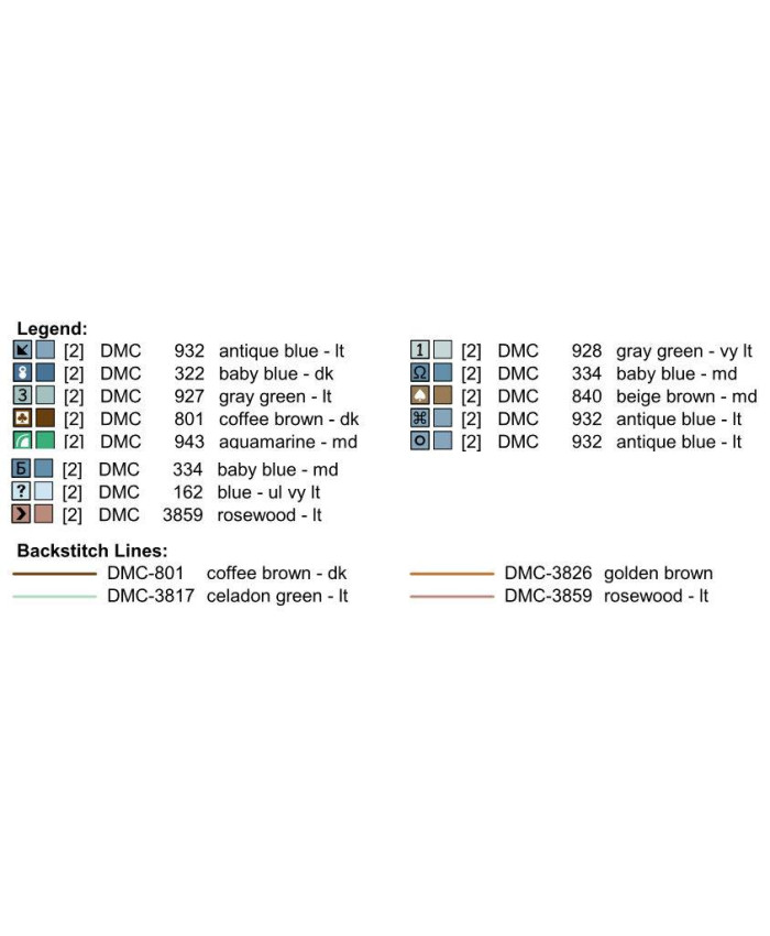 Grille point de croix : Couronne papillon PDF