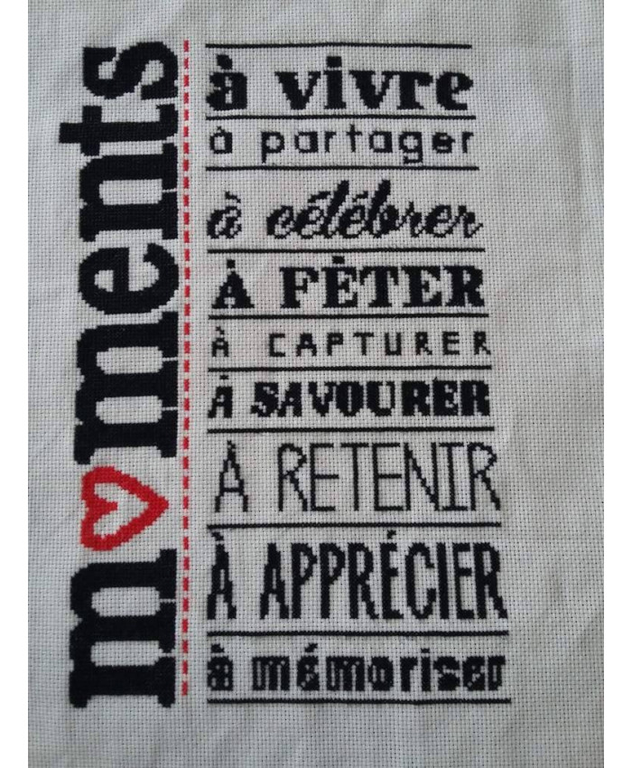 Grille point de croix : Moments PDF