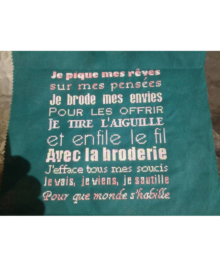 Grille point de croix :  poème d'une brodeuse PDF