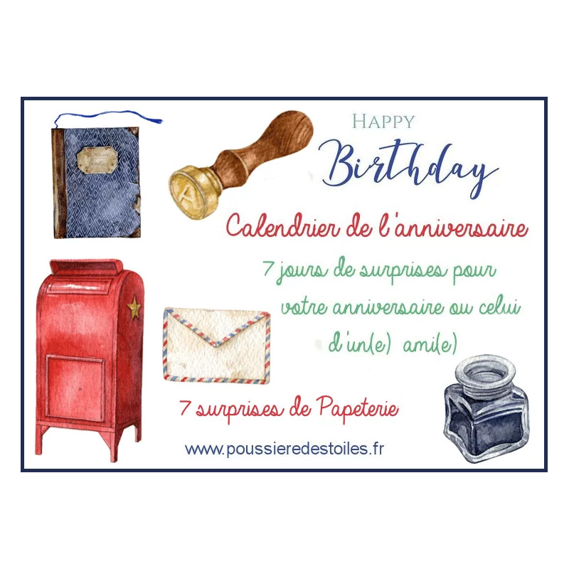 Calendrier de l'anniversaire Papeterie