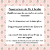 Tri-fils Organisateur de fils broderie Roses