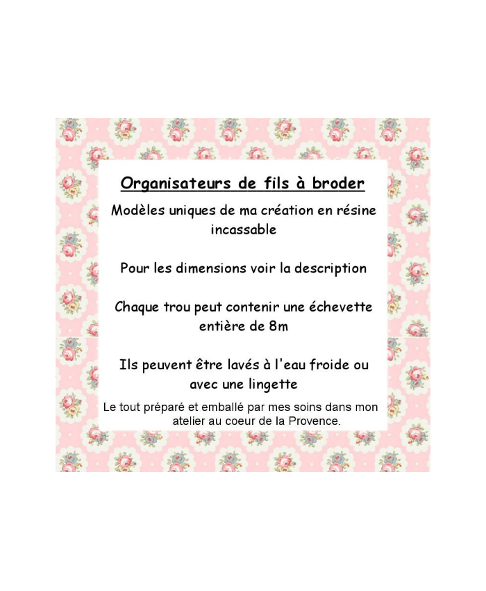 Tri-fils Organisateur de fils broderie Grenouille