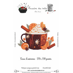 Grille point de croix : Tasse automne PDF gratuit