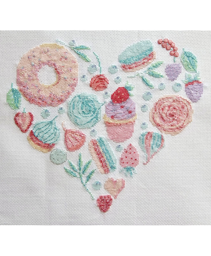 Grille point de croix : Love cakes PDF