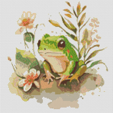 Grille point de croix : Grenouille PDF