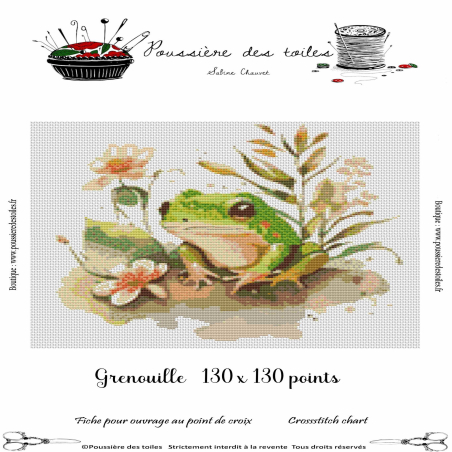 Grille point de croix : Grenouille PDF