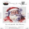 Grille point de croix : Père noël aquarelle PDF