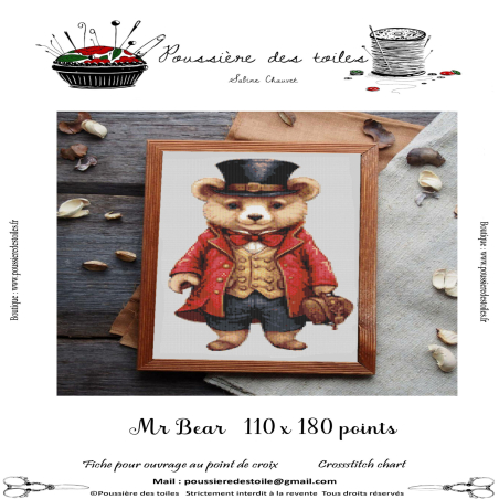 Grille point de croix : Mr Bear PDF
