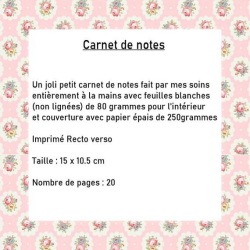 Carnet de notes, organisation, petit carnet poinsettia noël