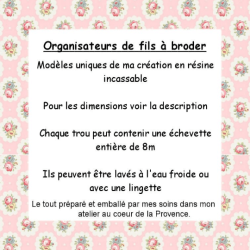 Tri-fils Organisateur de fils broderie chouette