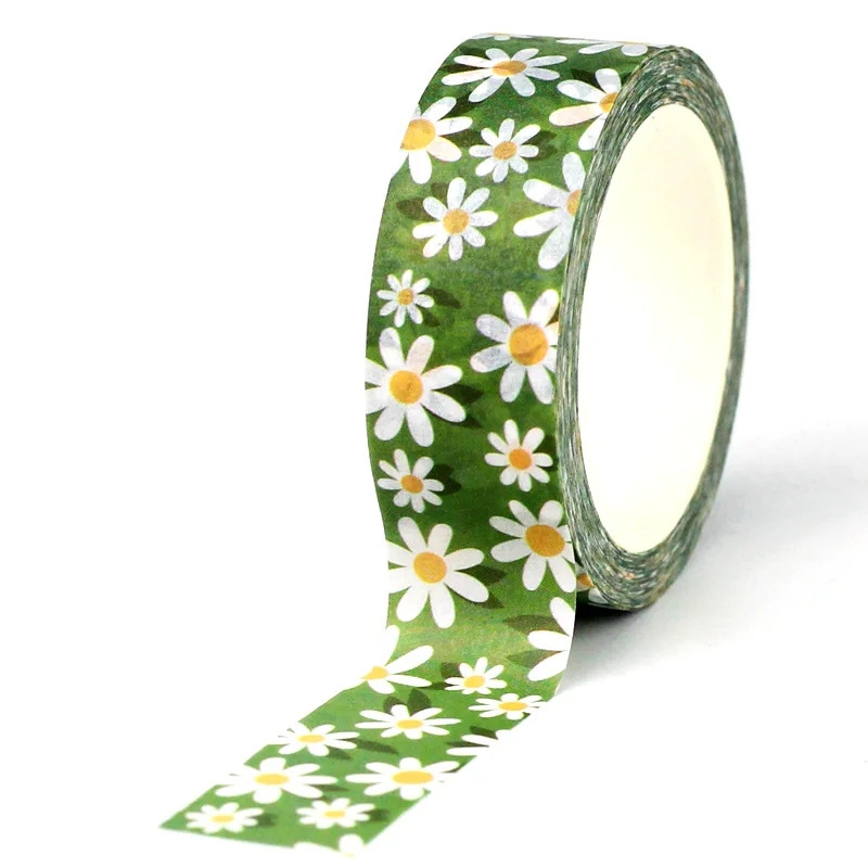 Masking tape 10m autocollants diamond painting bullet journal marguerite