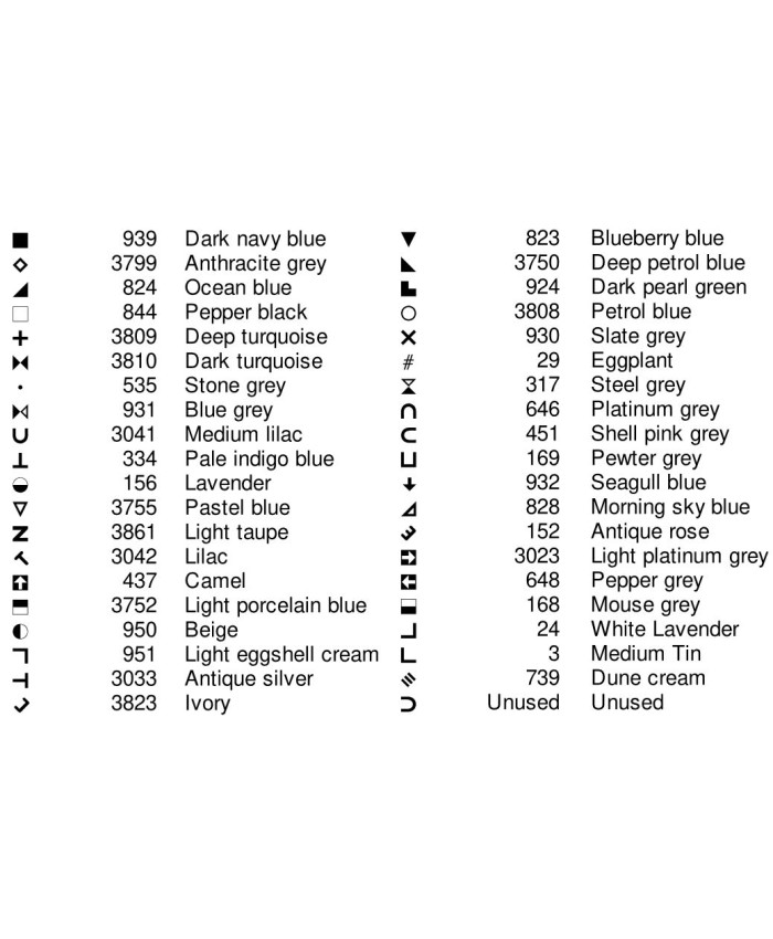 Grille point de croix : Lapin lune PDF