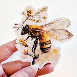 Stickers holographique Abeille