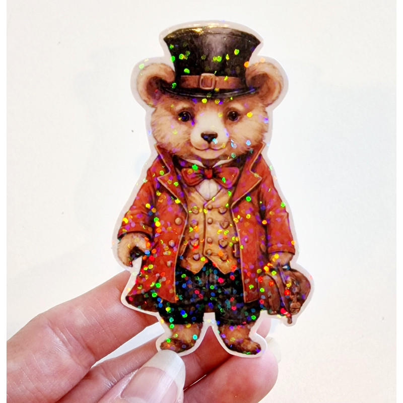 Stickers holographique Mr Bear