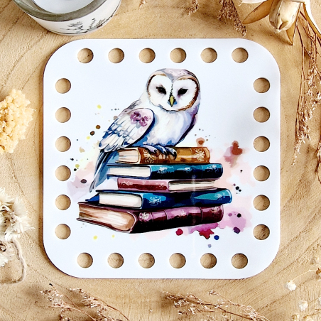 Tri-fils Organisateur de fils broderie Chouette aquarelle