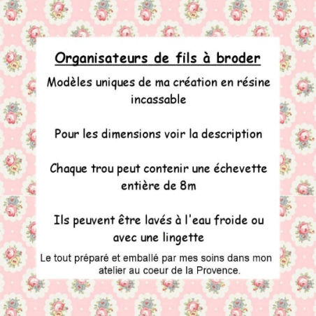 Tri-fils Organisateur de fils broderie Chouette aquarelle