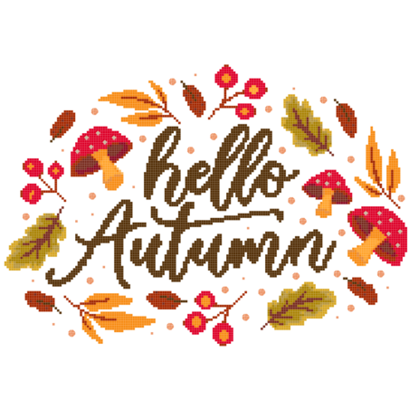 Grille point de croix : Hello autumn PDF