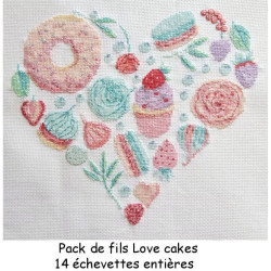 Pack de fils: Love cakes