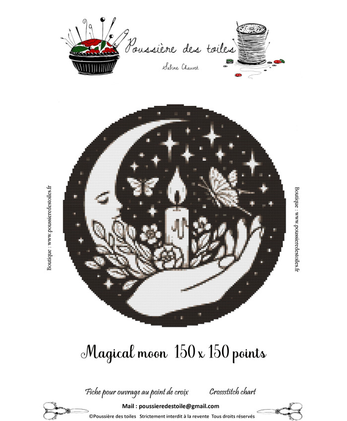 Grille point de croix : Magical moon PDF