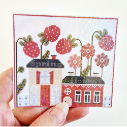 Stickers holographique Spring House