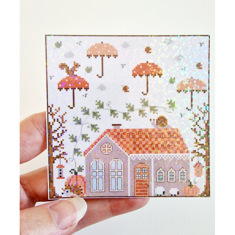 Stickers holographique Autumn House