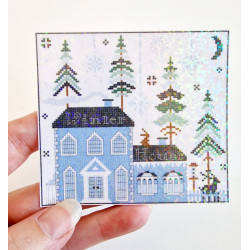 Stickers holographique Winter house