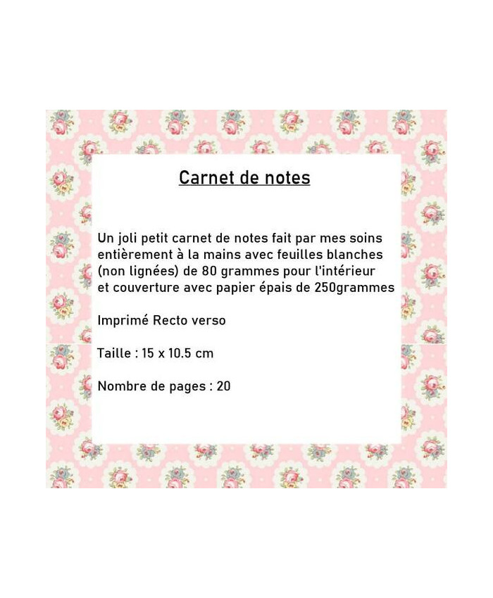 Carnet de notes, organisation, petit carnet Hirondelle