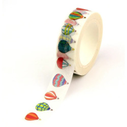 Masking tape 10m autocollants diamond painting bullet journal Montgolfière