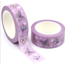 Masking tape 10m autocollants diamond painting bullet journal Papillon