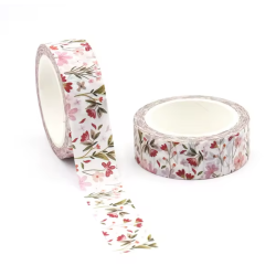 Masking tape 10m autocollants diamond painting bullet journal fleurs