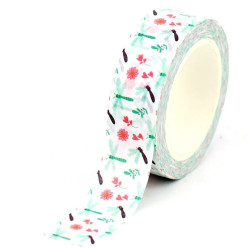 Masking tape 10m autocollants diamond painting bullet journal Libellule