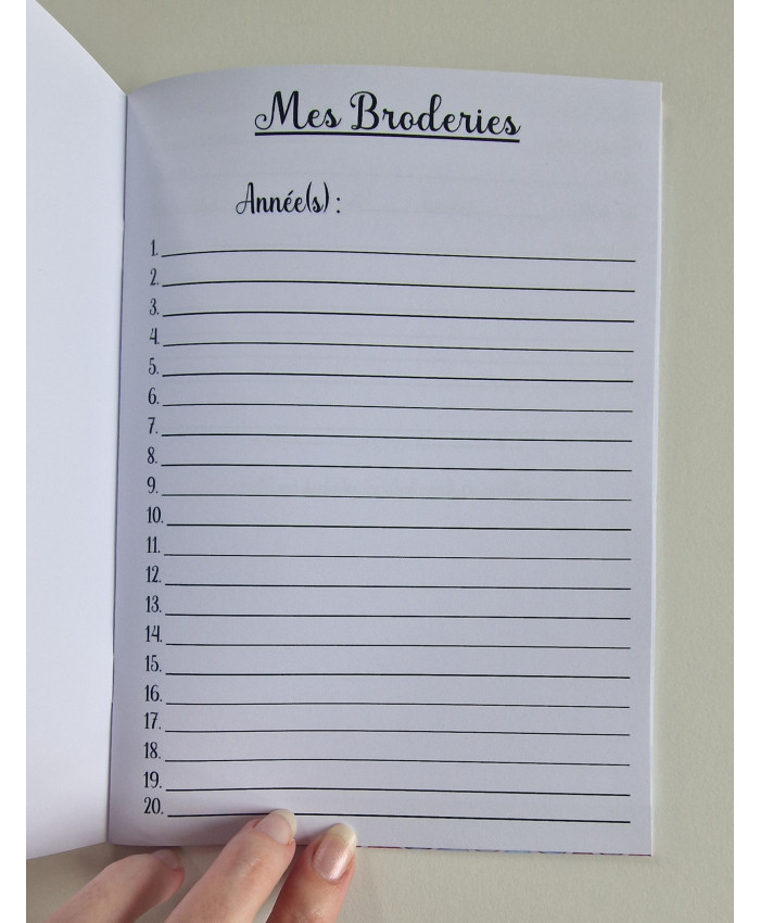 Carnet de suivi Mes broderies chevaux