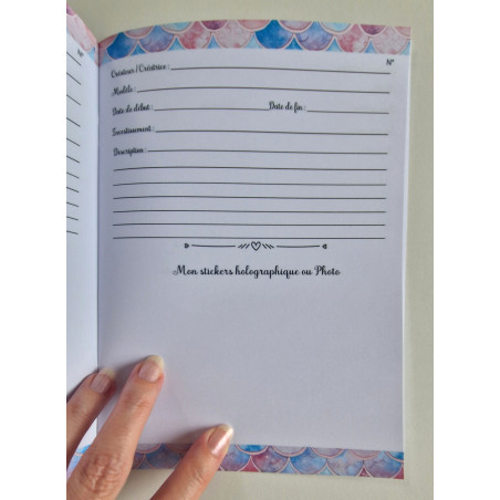 Carnet de suivi Mes broderies sirène
