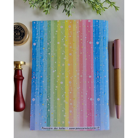 Carnet de suivi Mes broderies arc en ciel