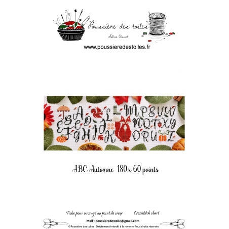 Grille point de croix : Abc automne Papier