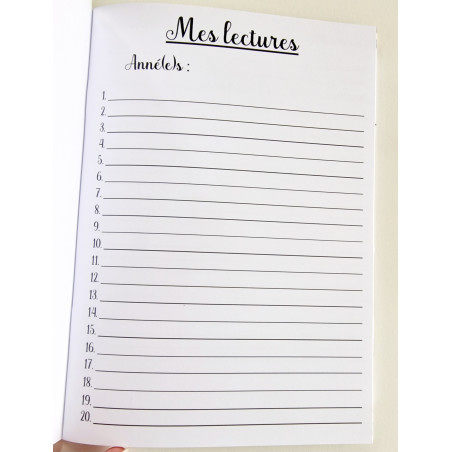 Carnet de suivi Mes lectures vintage