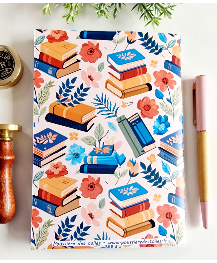 Carnet de suivi Mes lectures pile livres