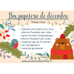 Box Papeterie de Décembre thème Hiver