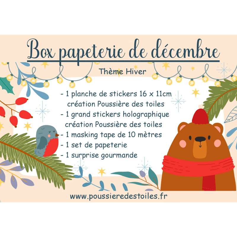 Box Papeterie de Décembre thème Hiver