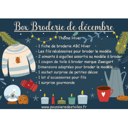 Box Broderie de Décembre thème Hiver