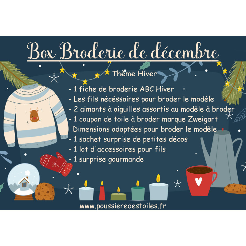 Box Broderie de Décembre thème Hiver