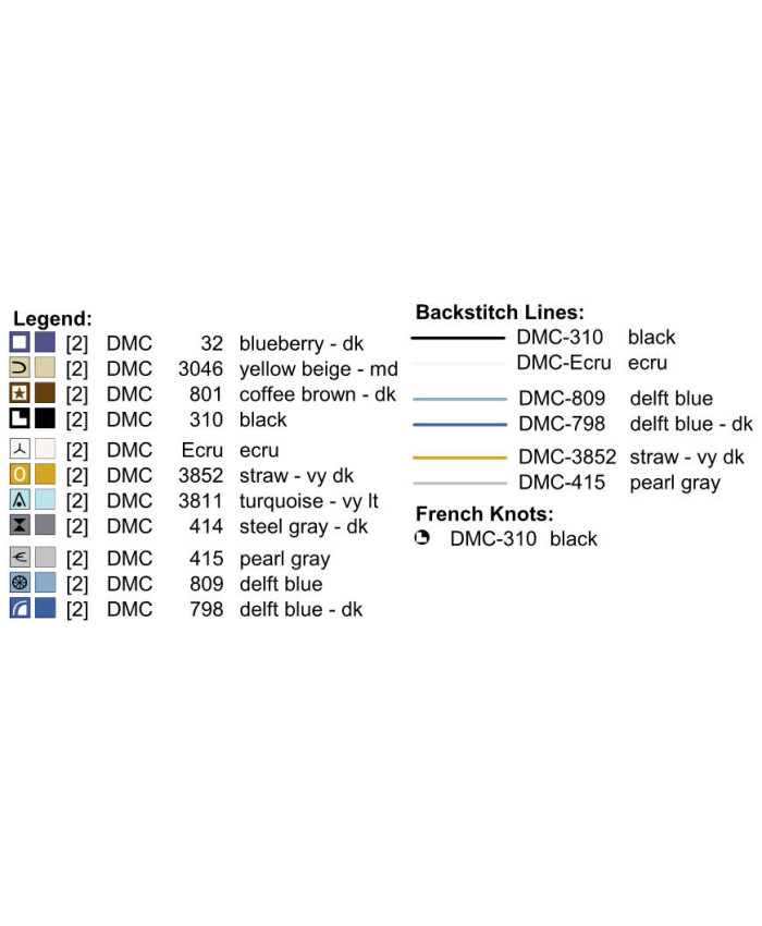 Grille point de croix : ABC hiver Papier